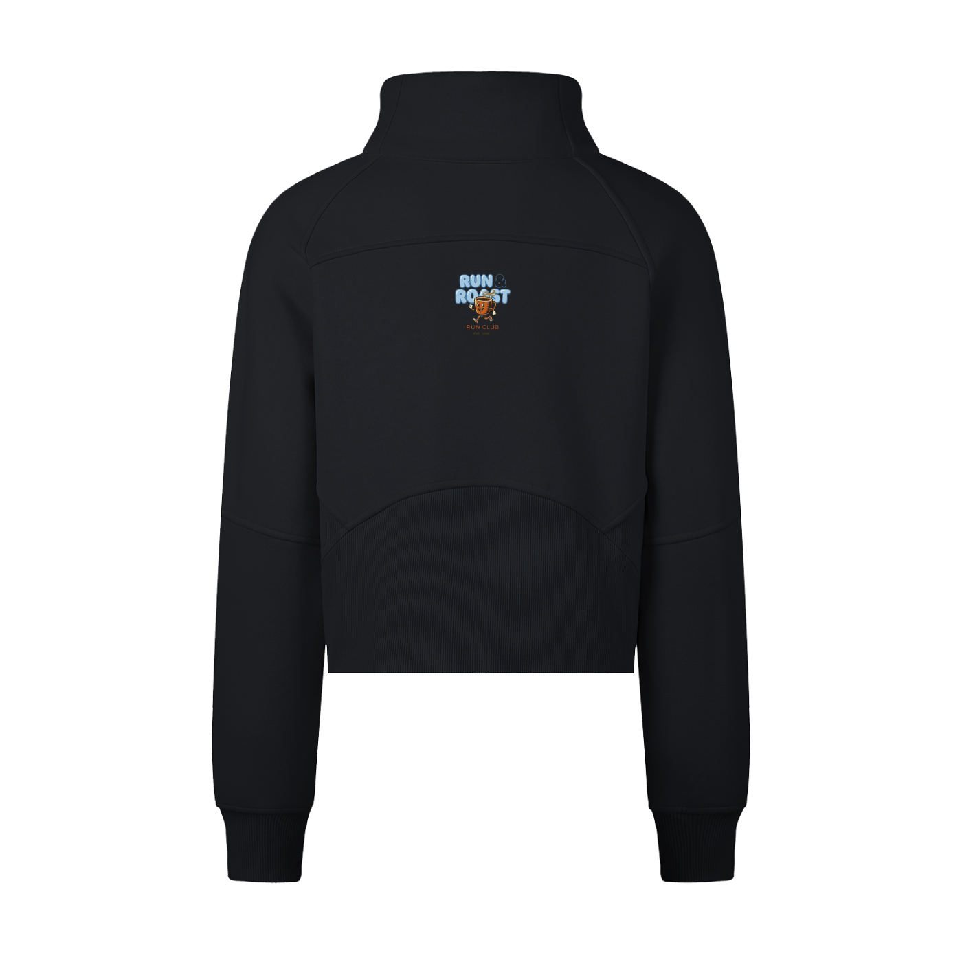 Cropped Half-Zip Sweatshirt