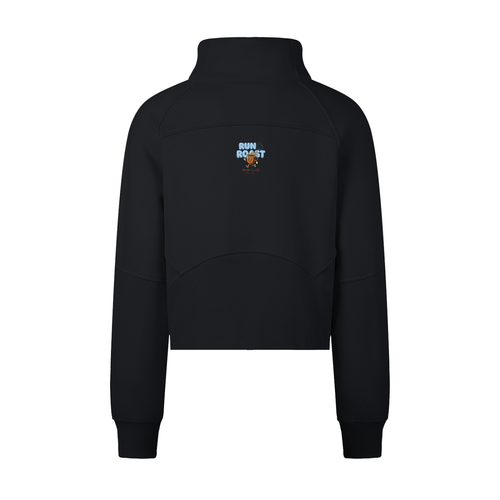 Cropped Half-Zip Sweatshirt