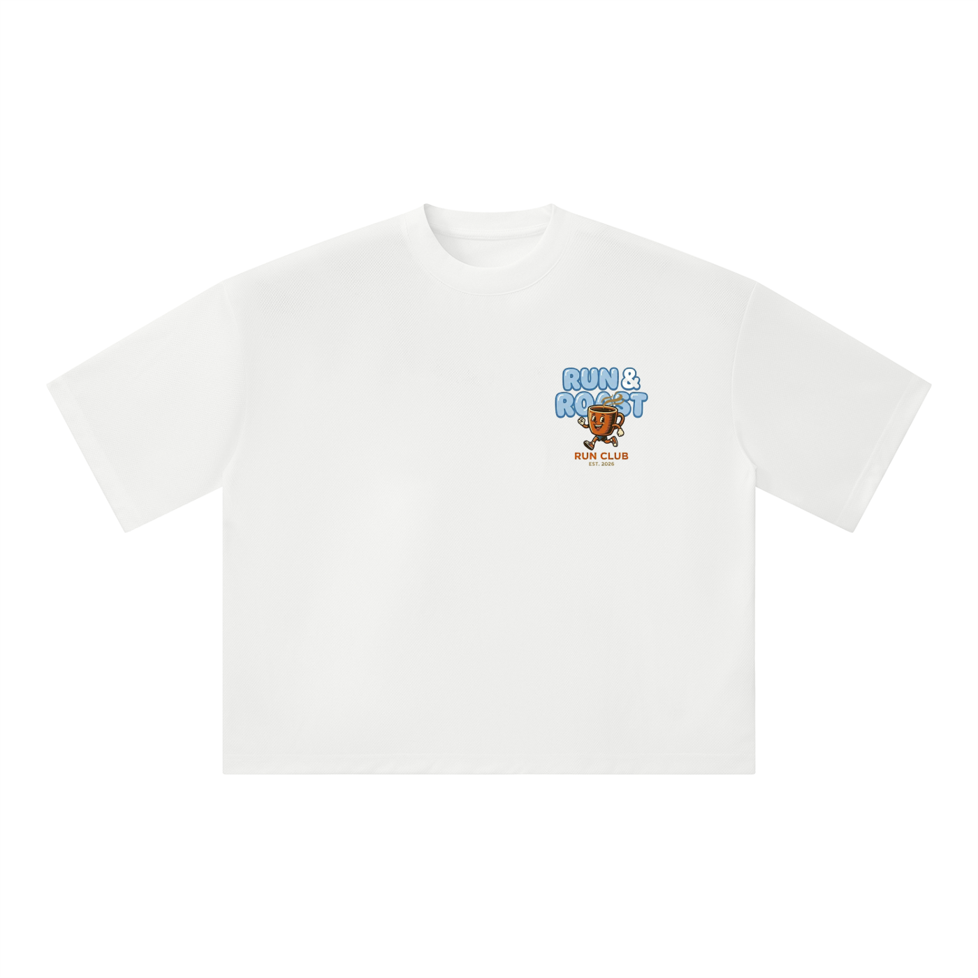 Unisex Boxy Mesh Crewneck T-Shirt